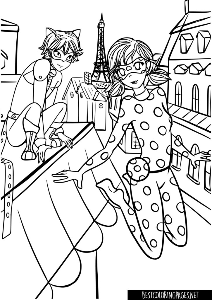Miraculous coloring page