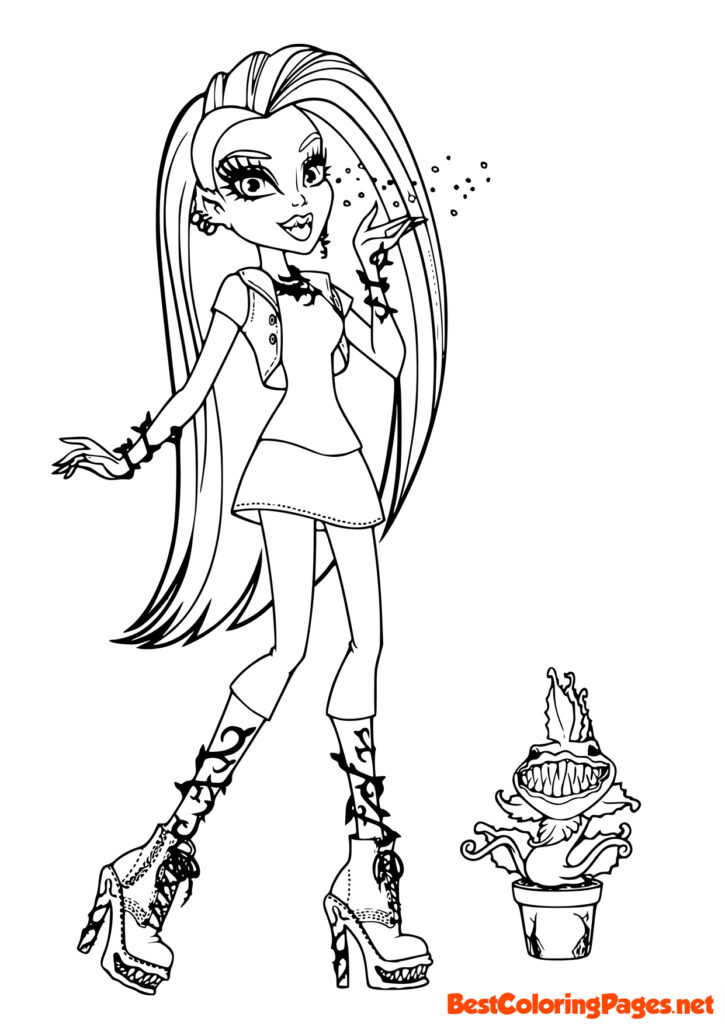 Monster High Sorceress Coloring Book