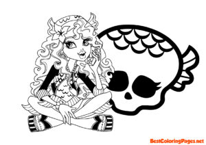 Monster High colouring book for girls