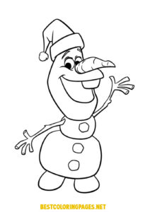 Olaf Coloring Sheet