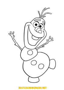 Olaf Colouring pages