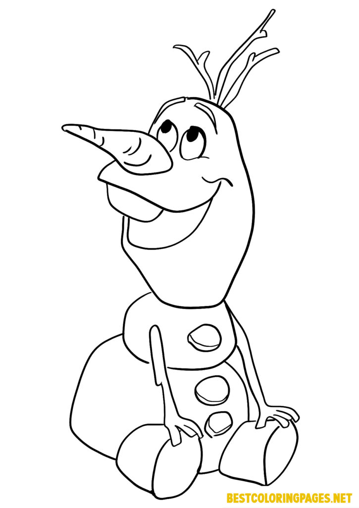 Olaf Frozen Coloring Pages