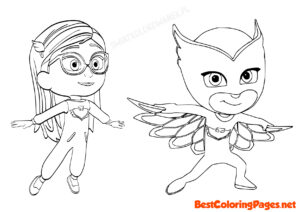 Owlette coloring page