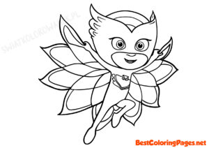 PJ Masks Owlette coloring page