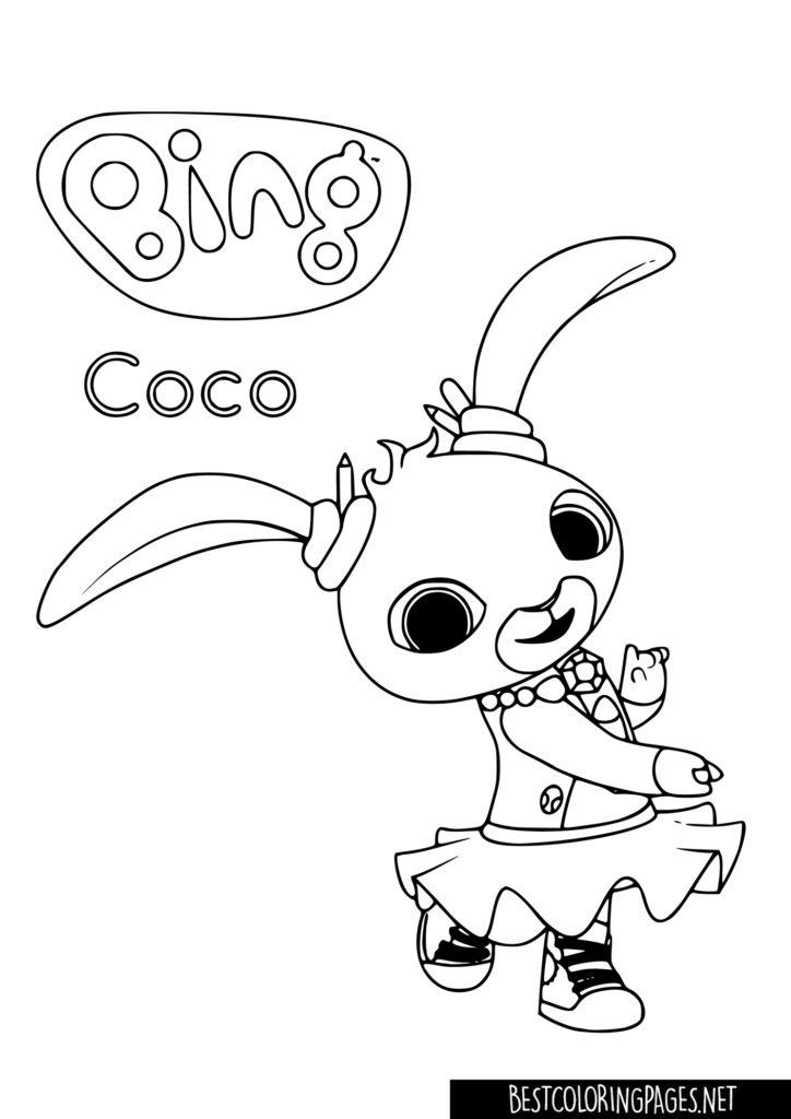Coloring Page Bing Coco