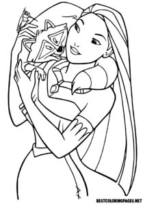 Princesses coloring pages. Mermaid coloring book Ariel in the shell to print