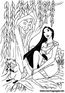 Pocahontas coloring pages 2