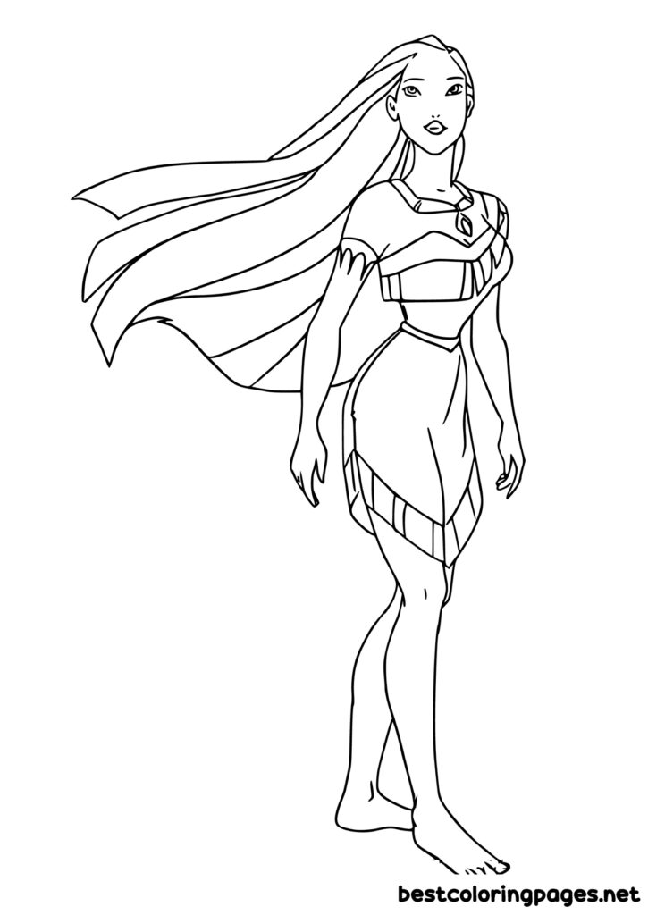 Pocahontas coloring pages - Bestcoloringpages.net