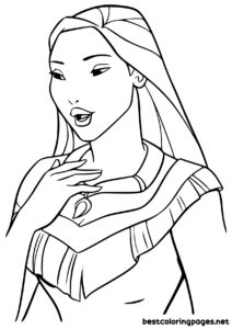 Pocahontas coloring pages for print