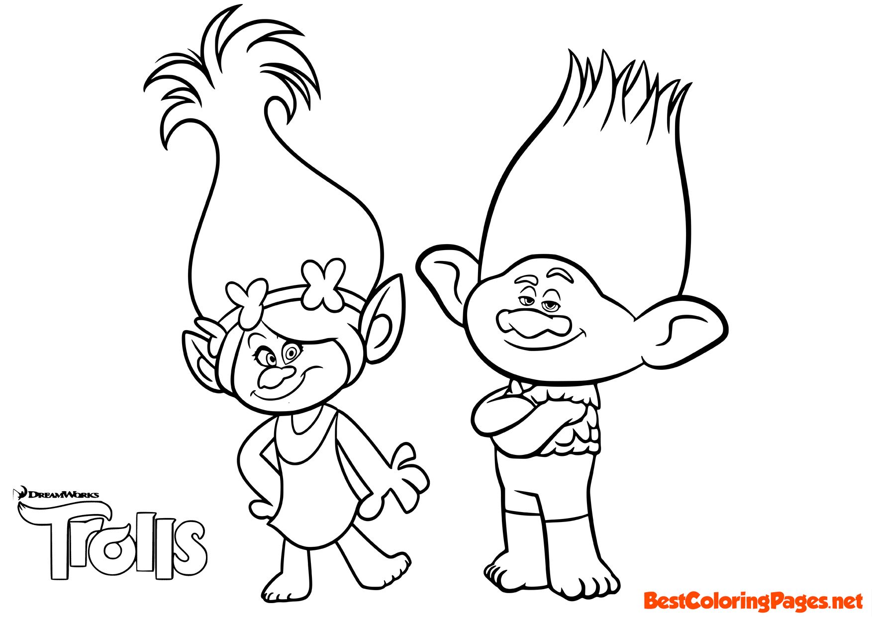 Free Trolls Coloring Pages Trolls Coloring Sheets Pdf Pages Ba Poppy  Dreamworks Printable - entitlementtrap.com