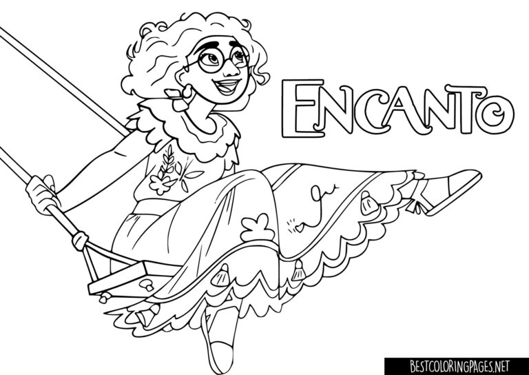 Printable Encanto coloring page