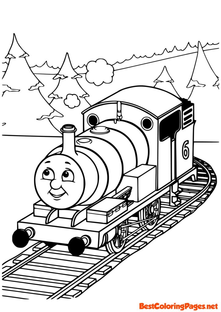 Printable Thomas The Train Coloring Pages