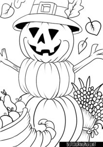 Pumpkin Coloring Page Halloween