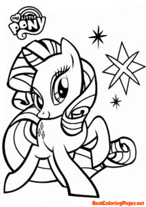 Rarity My Little Pony coloring pages