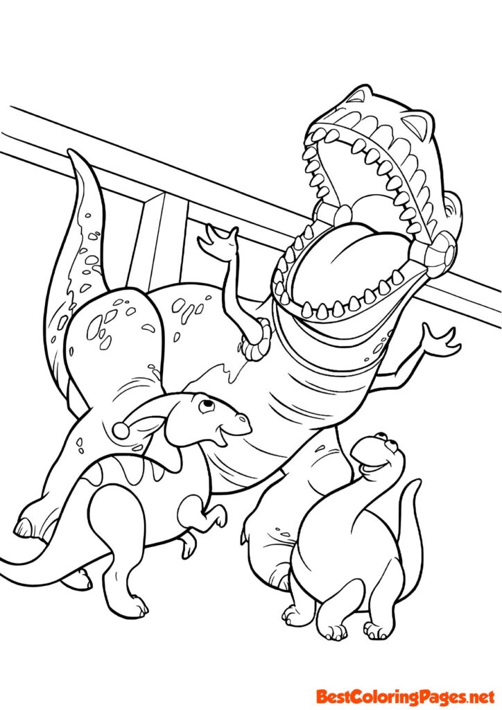 Rex Toy Story coloring page