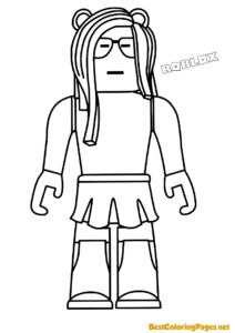 Roblox Girl coloring page