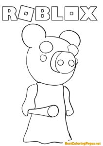 Roblox Piggy Coloring Page
