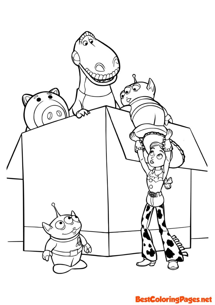Sheriff Woody Toy Stroy coloring page