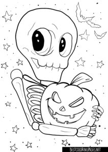 Skeletor Coloring Pages Halloween