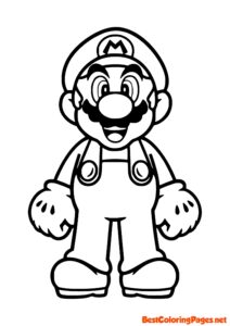 Super Mario Bros Coloring Page