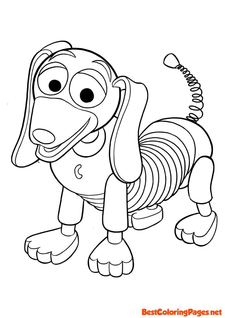 Toy Story Slinky Dog Coloring page