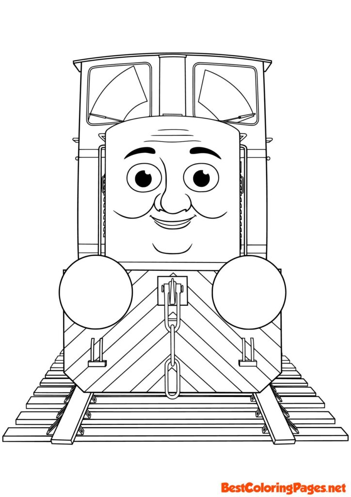 Train Thomas and Friends Coloring Page