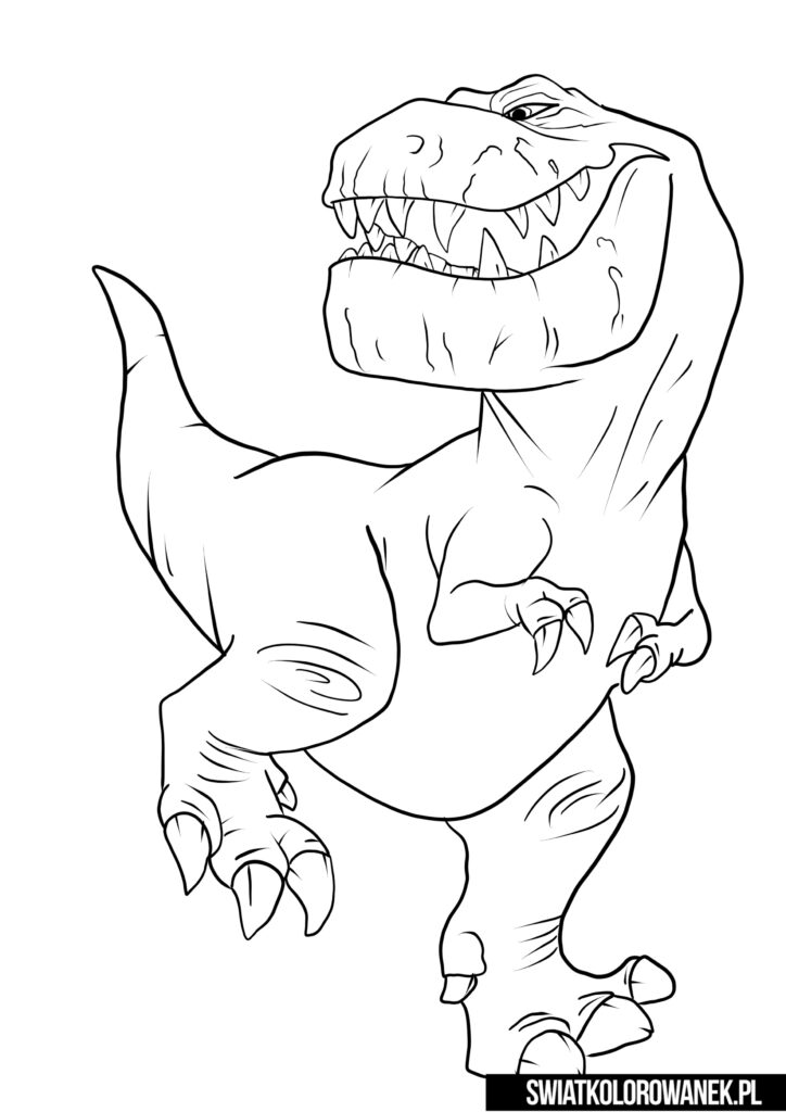 T Rex Coloring Pages in 2023  T-rex drawing, Dinosaur coloring