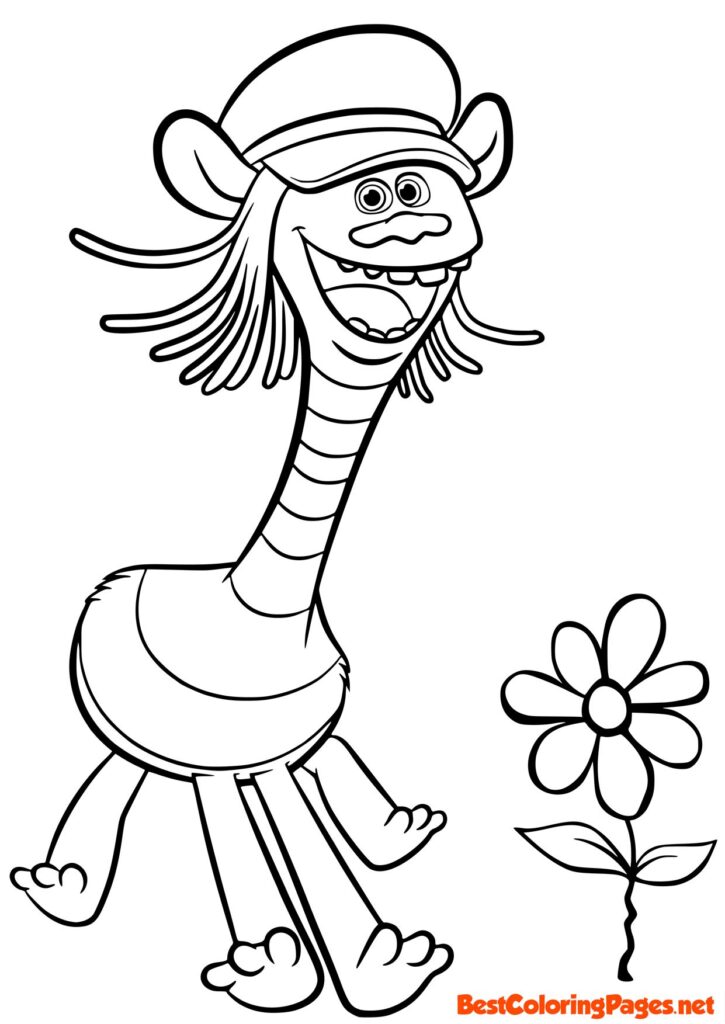 Trolls 2 coloring pages