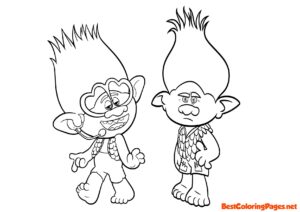 Trolls coloring pages