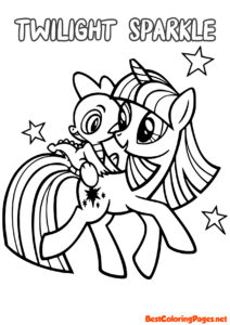 Twilight Sparkle My Little Pony coloring page