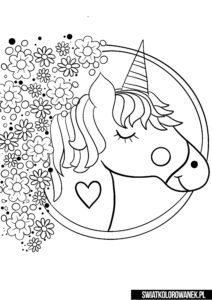 Unicorn Coloring Pages printable 2
