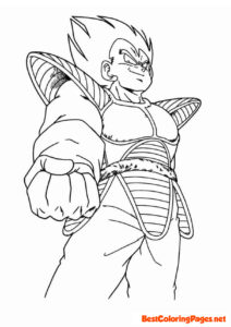 Vegeta coloring pages