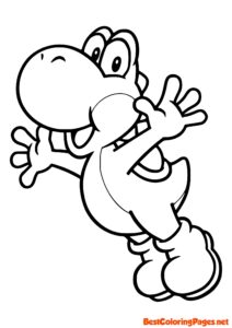 Yoshi Coloring Page