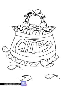 Free Garfield coloring pages