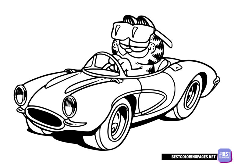 Free printable Garfield coloring pages