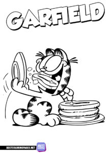 Garfield coloring pages for printing
