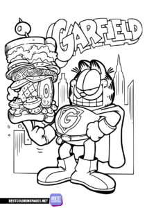 Garfield coloring pages to print