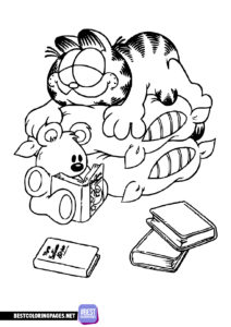Garfield coloring sheet to print