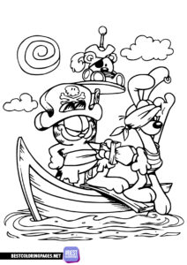 Garfield the Pirate coloring pages