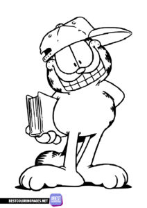 Garfield the kitten coloring page