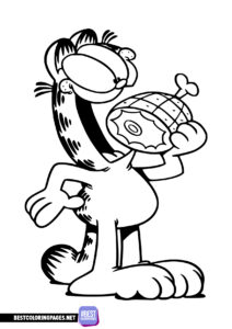 Garfield to color. Coloring Pages Garfield.