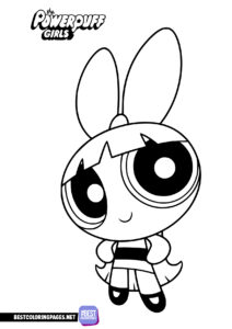 Blossom Powerpuff Girls coloring page