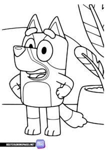 Bluey coloring pages for print