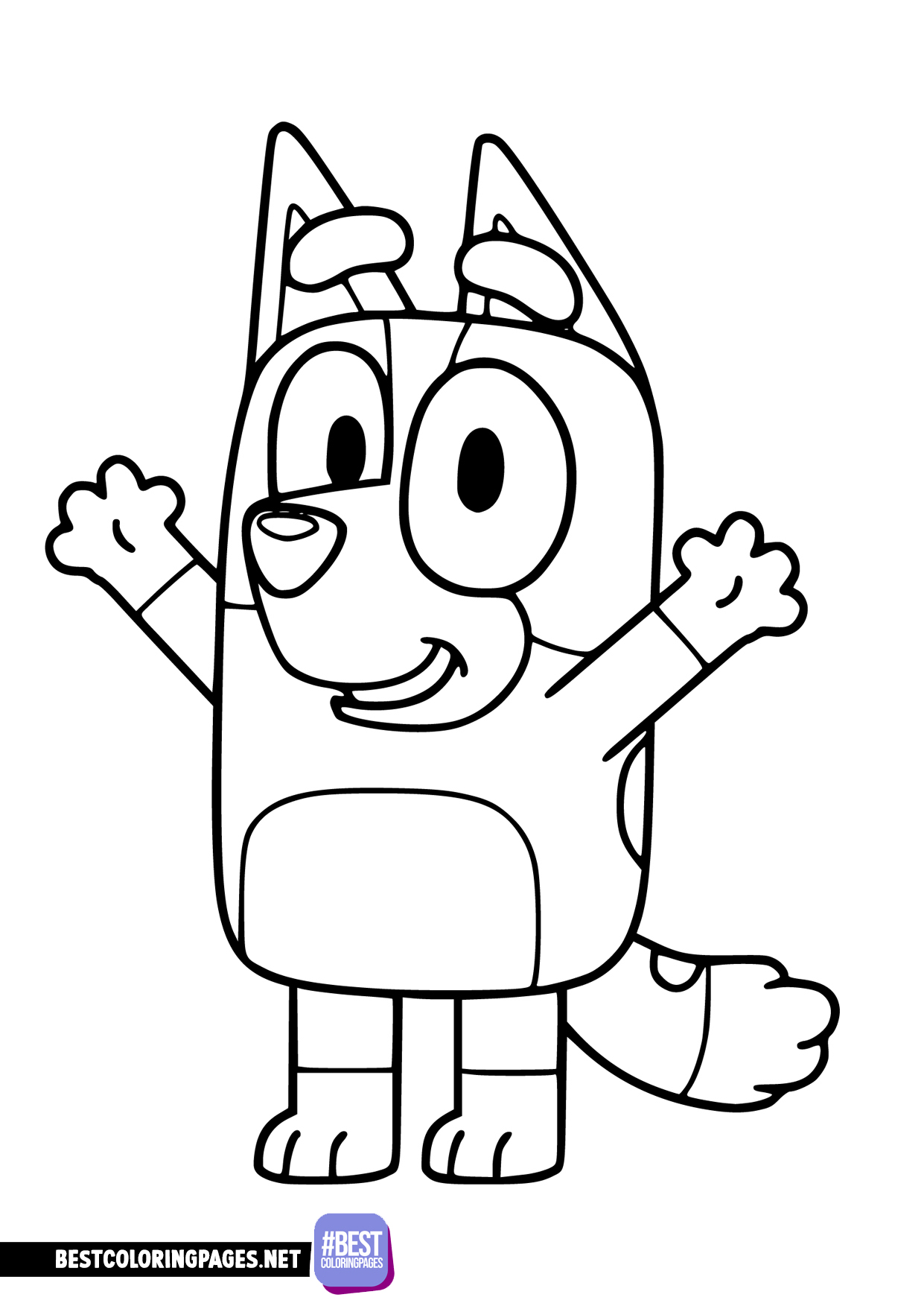 Bluey coloring pages