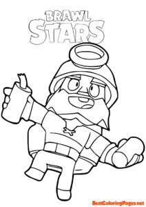 Brawl Stars Dynamike coloring page
