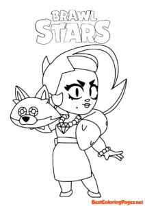 Brawl Stars Lola coloring page