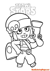 Brawl Stars Penny coloring page