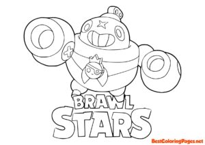 Brawl Stars Tick coloring page