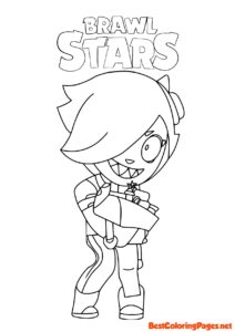 Brawl Stars coloring page Colette