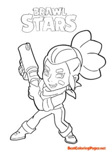 Brawl Stars coloring page Shelly